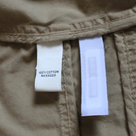 Vintage Banana Republic Khaki Safari Utility Military Jacket, Size 6 - Picture 8 of 9